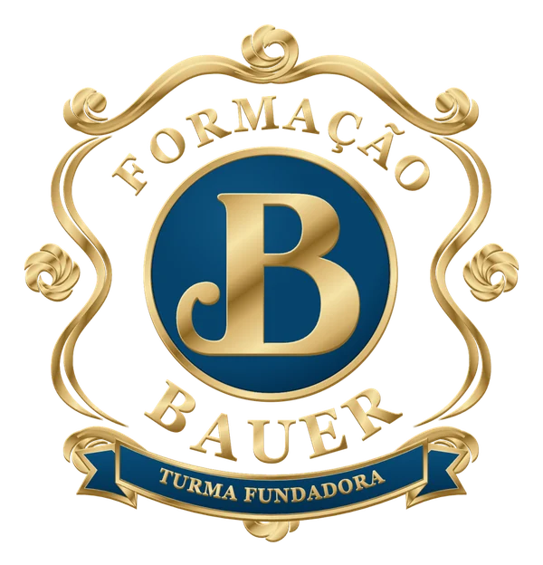 Broche dourado da turma fundadora da Formação Bauer